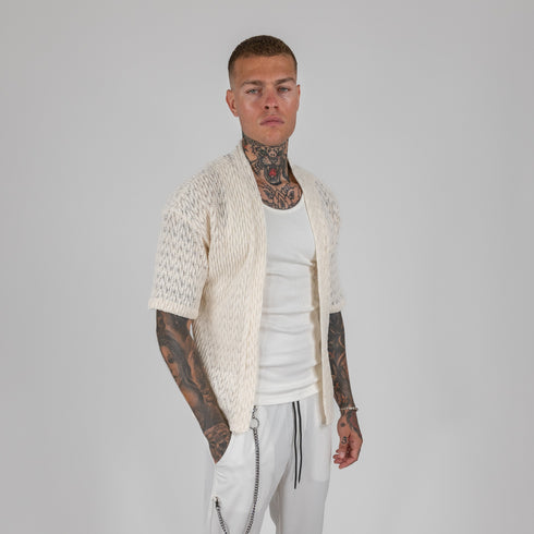 Knitwear Shirt In Ekru